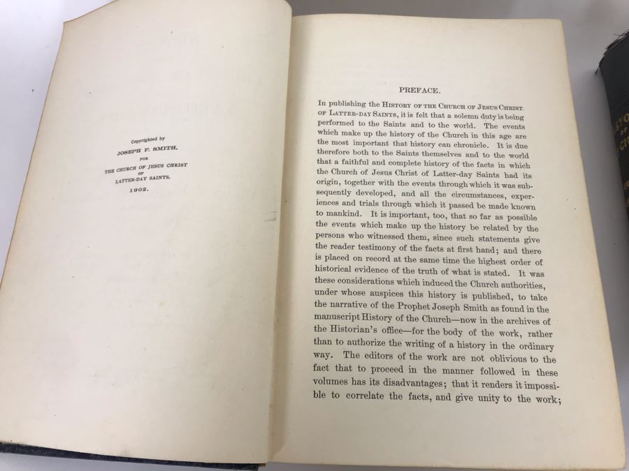 Antique 1902 Book History Of The Church Of Jesus Christ Of Latter-Day Saints Period I. History Of Joseph Smith And 1904 Period II Book [Photo 7]