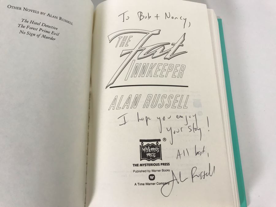 Signed Book The Fat Innkeeper By Alan Russell [Photo 3]