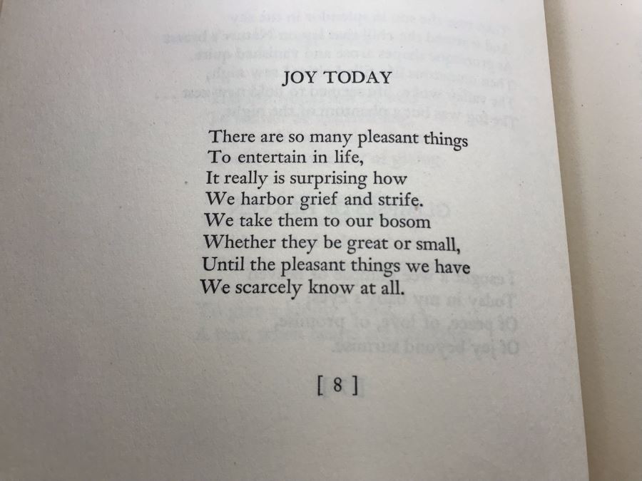 Signed Typed Poem Christmas On Sunday And Signed Book Delicious Lumps By Roxana Farnsworth Hase [Photo 12]