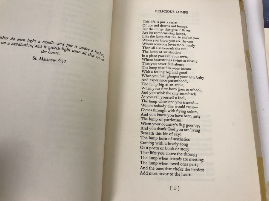 Signed Typed Poem Christmas On Sunday And Signed Book Delicious Lumps By Roxana Farnsworth Hase [Photo 11]