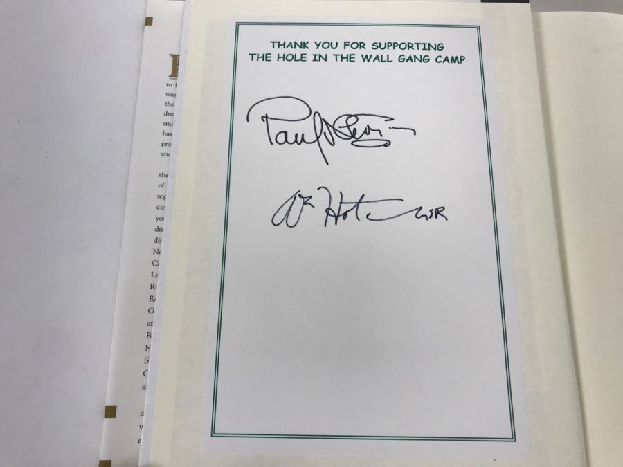Signed Book Newman's Own Cookbook Signed By Paul Newman And A. E. Hotchner [Photo 4]