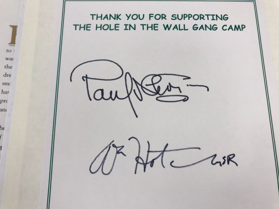 Signed Book Newman's Own Cookbook Signed By Paul Newman And A. E. Hotchner [Photo 5]