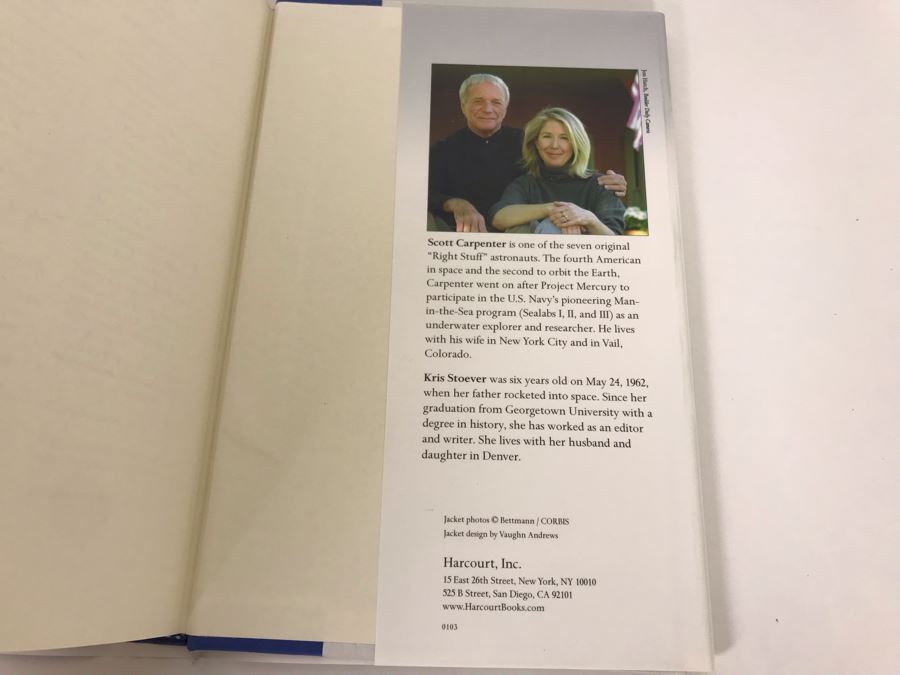 Signed Book For Spacious Skies Signed By Mercury Astronaut Scott Carpenter [Photo 4]