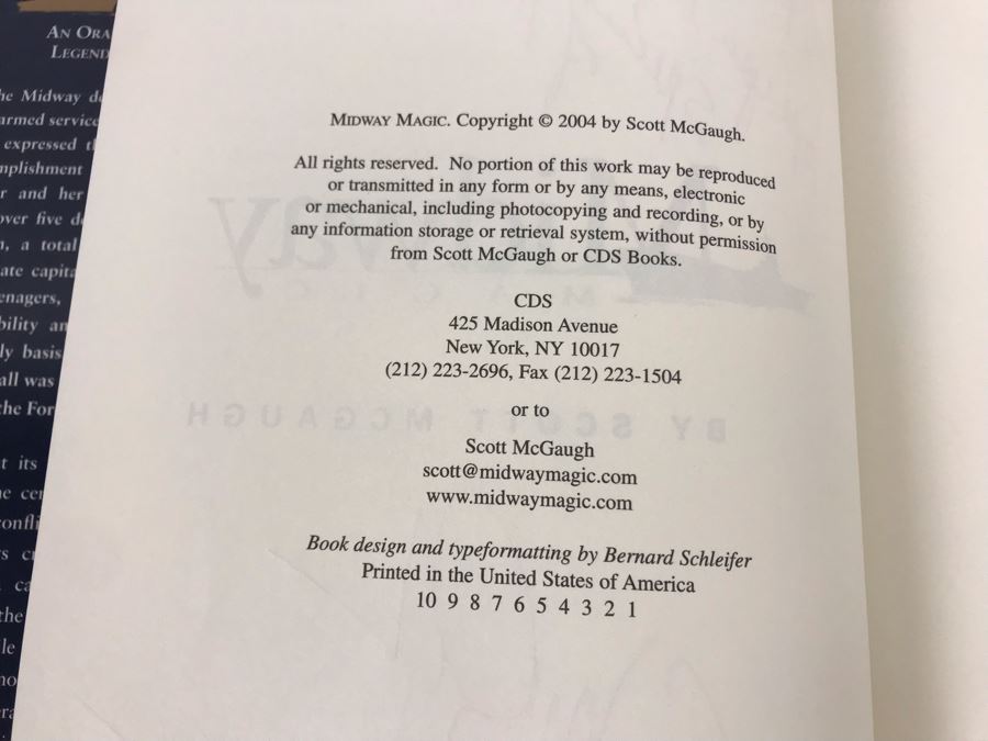 Signed Book Midway Magic Signed By Scott McGaugh [Photo 6]