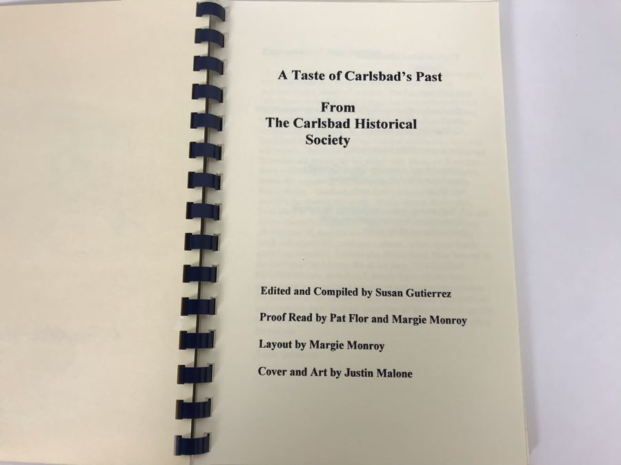 A Taste Of Carlsbad's Past From The Carlsbad Historical Society Cookbook [Photo 2]
