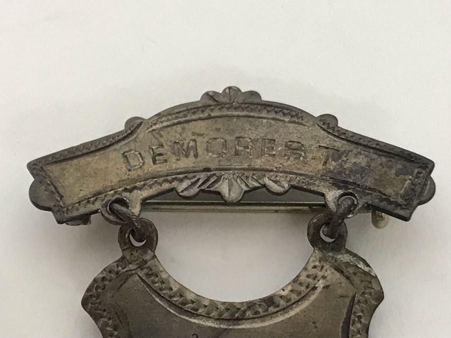 Medallion Awarded By The U.S. Treasury Department For Patriotic Service Made From Captured German Cannon, 1922 Pageant Of Progress Los Angeles Colosseum Token And Prohibition Prize Medal [Photo 4]