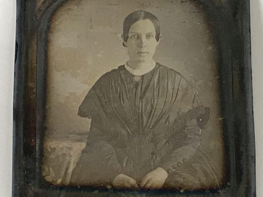 Old Daguerreotype Photograph Of Woman 2.5W X 3H [Photo 2]