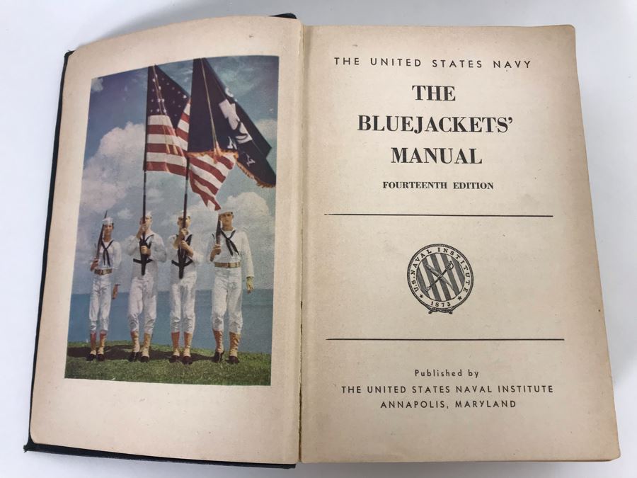 1950 The United States Navy The Bluejackets' Manual Fourteenth Edition [Photo 1]