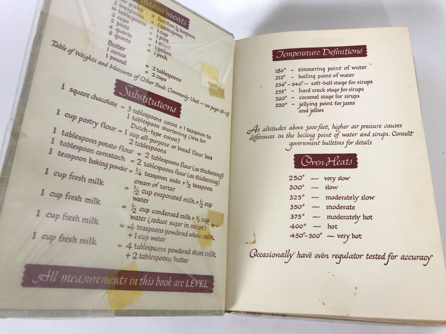 1951 The Boston Cooking-School Cook Book Ninth Edition By Fannie Merritt Farmer [Photo 2]