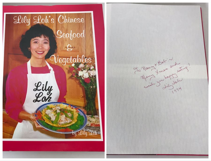 1991 Signed First Edition Cookbook - Lily Loh's Chinese Seafood & Vegetables [Photo 1]