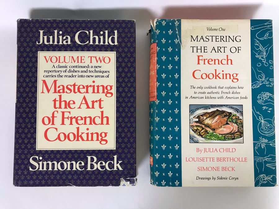 1970 First Edition Mastering The Art Of French Cooking Volume Two By Julia Child And Simone Beck And 1971 Volume One Mastering The Art Of French Cooking Book Cookbook