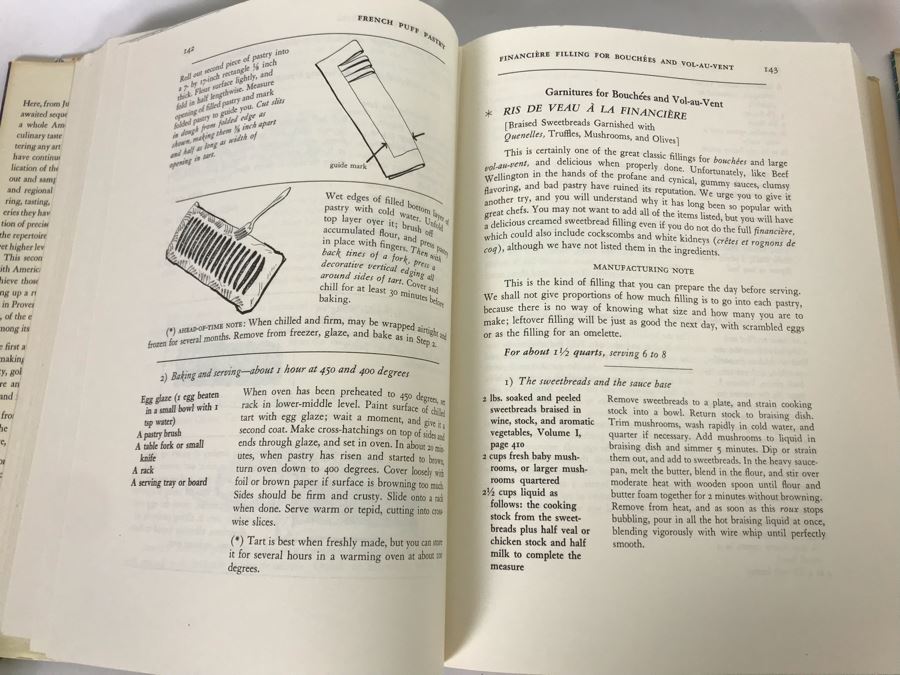 1970 First Edition Mastering The Art Of French Cooking Volume Two By Julia Child And Simone Beck And 1971 Volume One Mastering The Art Of French Cooking Book Cookbook [Photo 13]