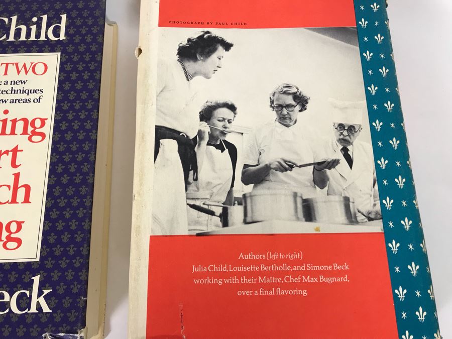 1970 First Edition Mastering The Art Of French Cooking Volume Two By Julia Child And Simone Beck And 1971 Volume One Mastering The Art Of French Cooking Book Cookbook [Photo 8]