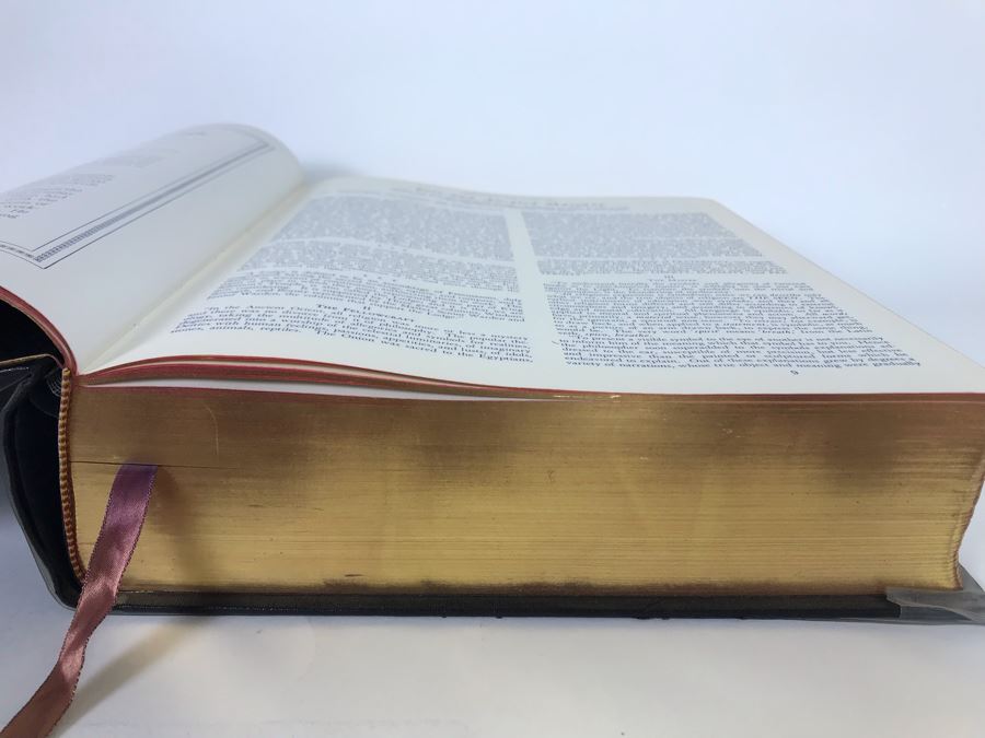 1951 Like New Large Masonic Holy Bible School And Library Reference Edition Red Letter Edition Hertel 10W X 12H X 2.5D [Photo 25]