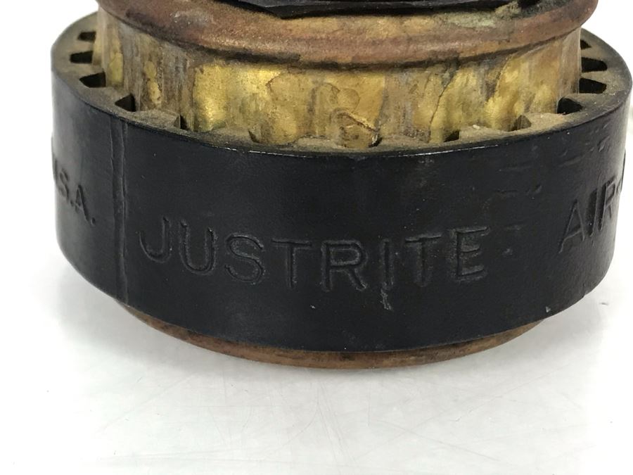 Justrite Carbide Miners Lamp And Vintage Pacific Table Top Lighter [Photo 6]