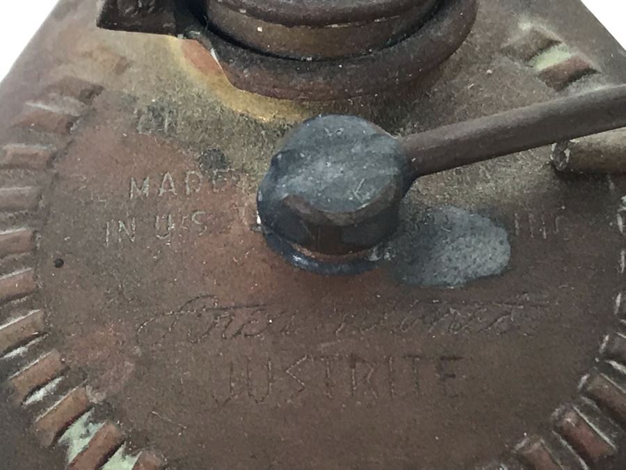 Justrite Carbide Miners Lamp And Vintage Pacific Table Top Lighter [Photo 8]