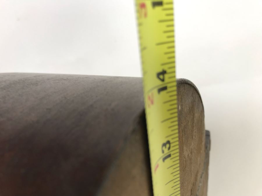 Wooden Mantle Clock With Reverse Painted Glass - Don't Have Correct Size Wind-Up Key So Hasn't Been Tested 13W X 5D X 14H [Photo 22]