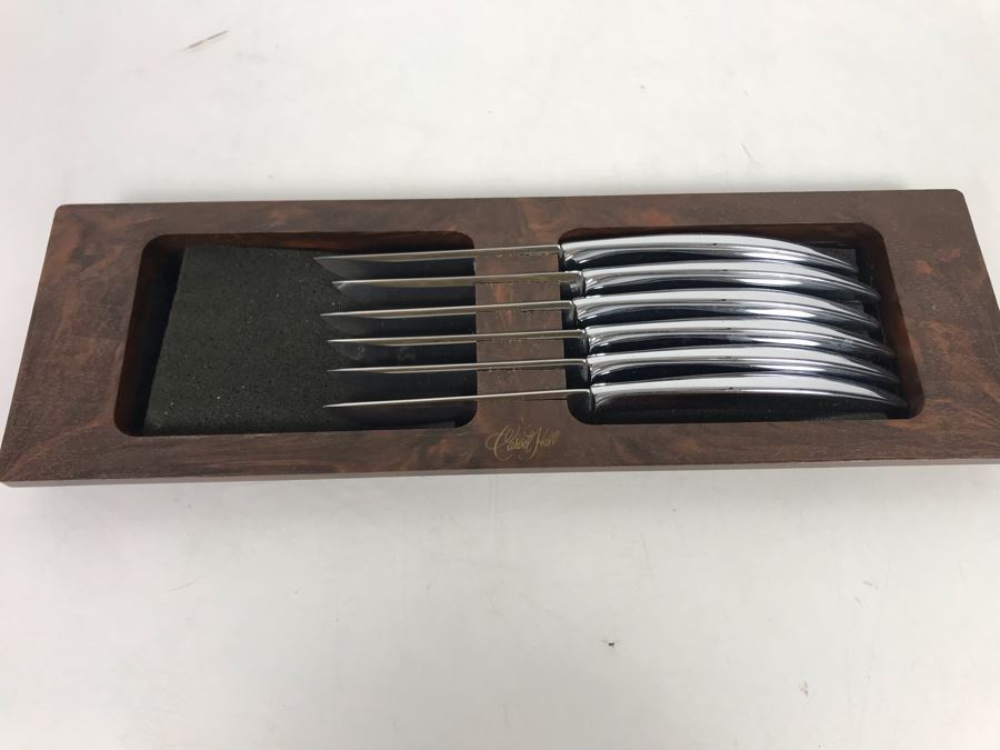 Set Of (6) Stainless Steel Carvel Hall Steak Knives