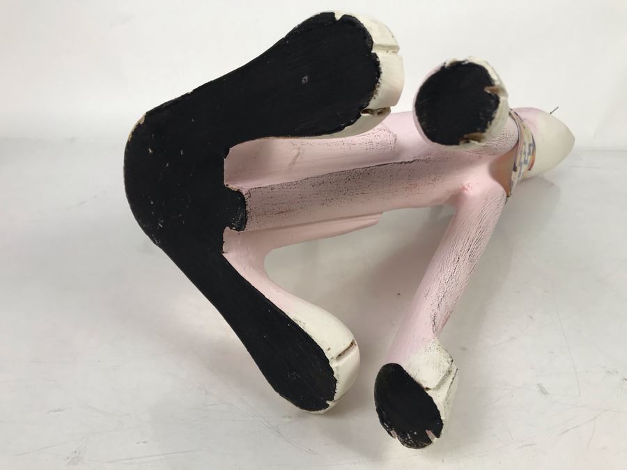 Signed Jorge Rodriguez Santa Fe, New Mexico Coyote Wood Sculpture 9W X 8D X 24H [Photo 7]