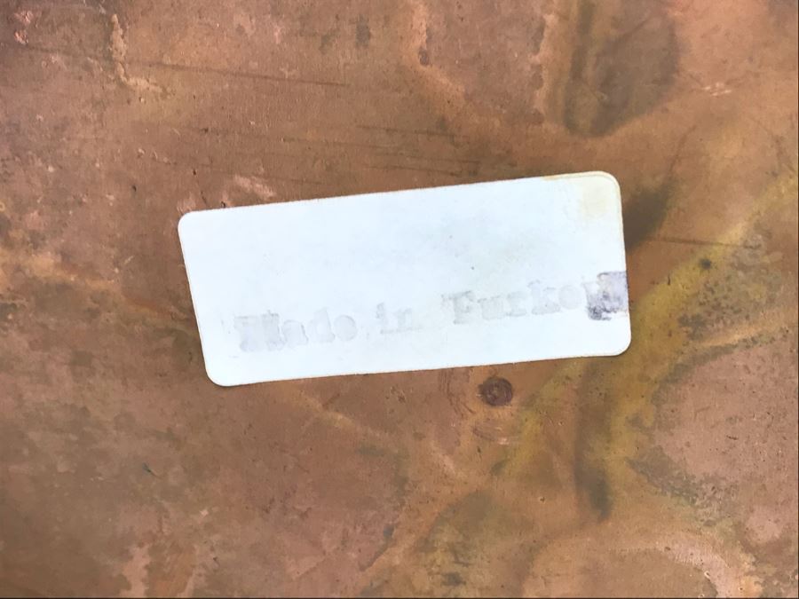 Turkish Hammered Brass Copper Vessel With Handle 10H [Photo 8]