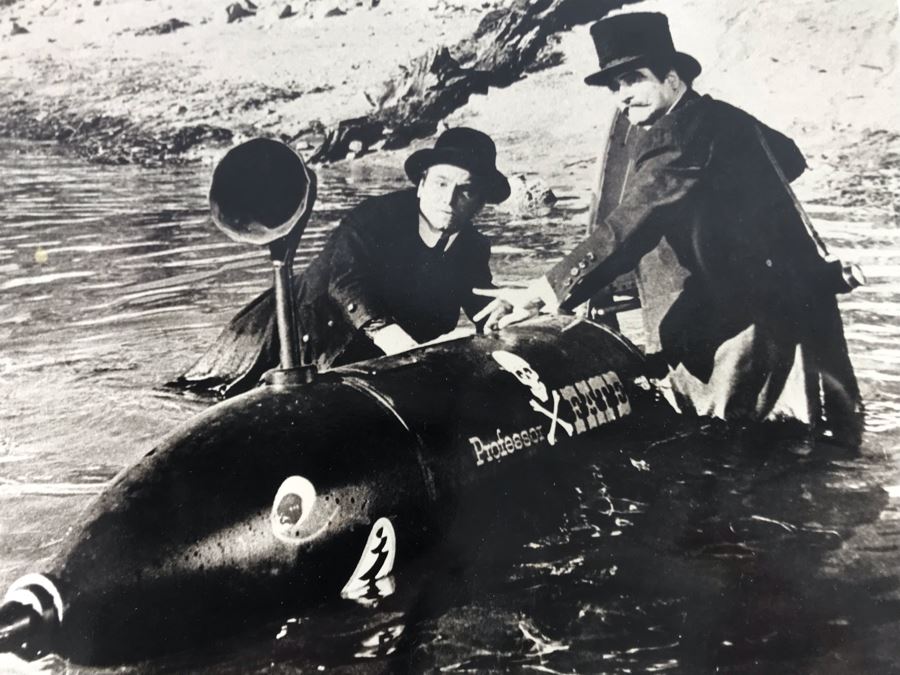 Vintage B&W Photograph Of Professor Fate Jack Lemmon The Great Race Car 9.5W X 7.5H [Photo 2]