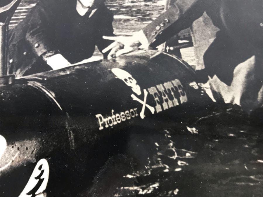 Vintage B&W Photograph Of Professor Fate Jack Lemmon The Great Race Car 9.5W X 7.5H [Photo 3]