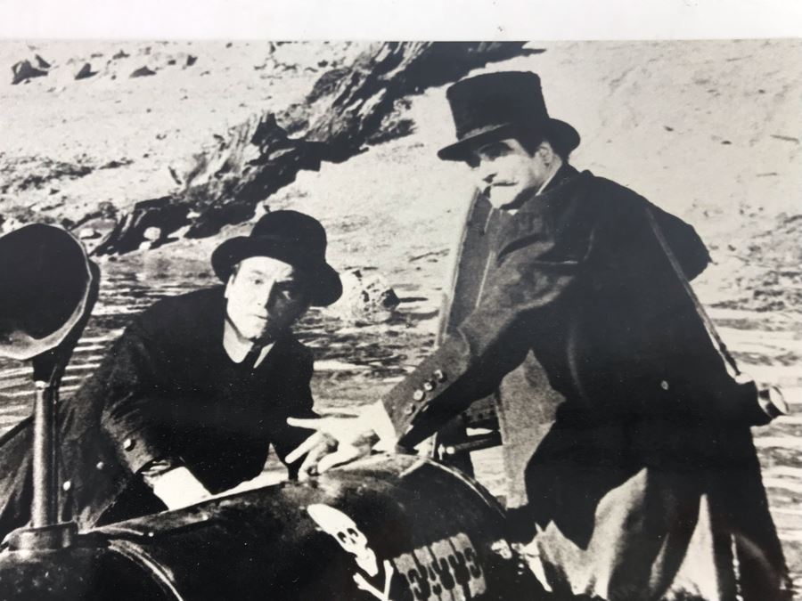 Vintage B&W Photograph Of Professor Fate Jack Lemmon The Great Race Car 9.5W X 7.5H [Photo 4]