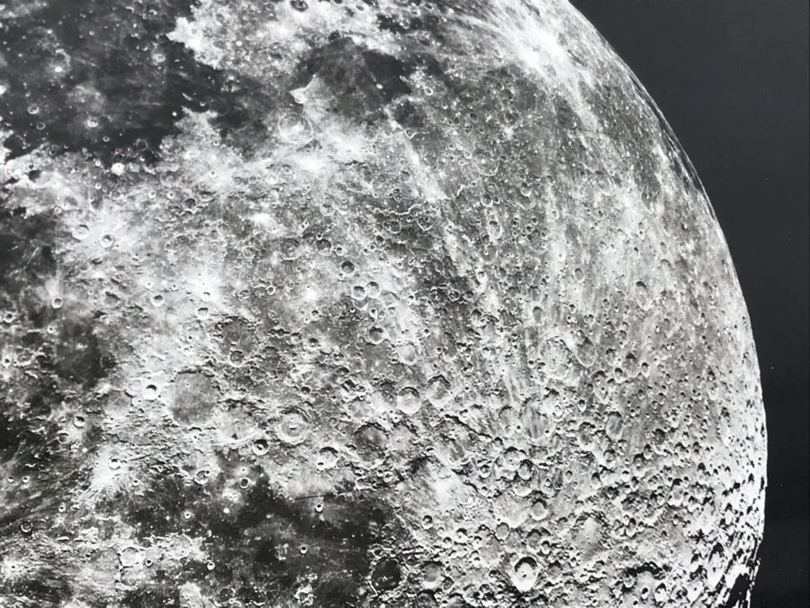 Vintage B&W Photograph Of The Moon Made With 86' Refractor Of Lick Observatory 10W X 8H [Photo 4]