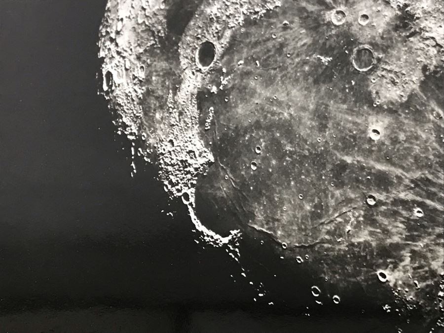 Vintage B&W Photograph Of The Moon Made With 86' Refractor Of Lick Observatory 10W X 8H [Photo 5]