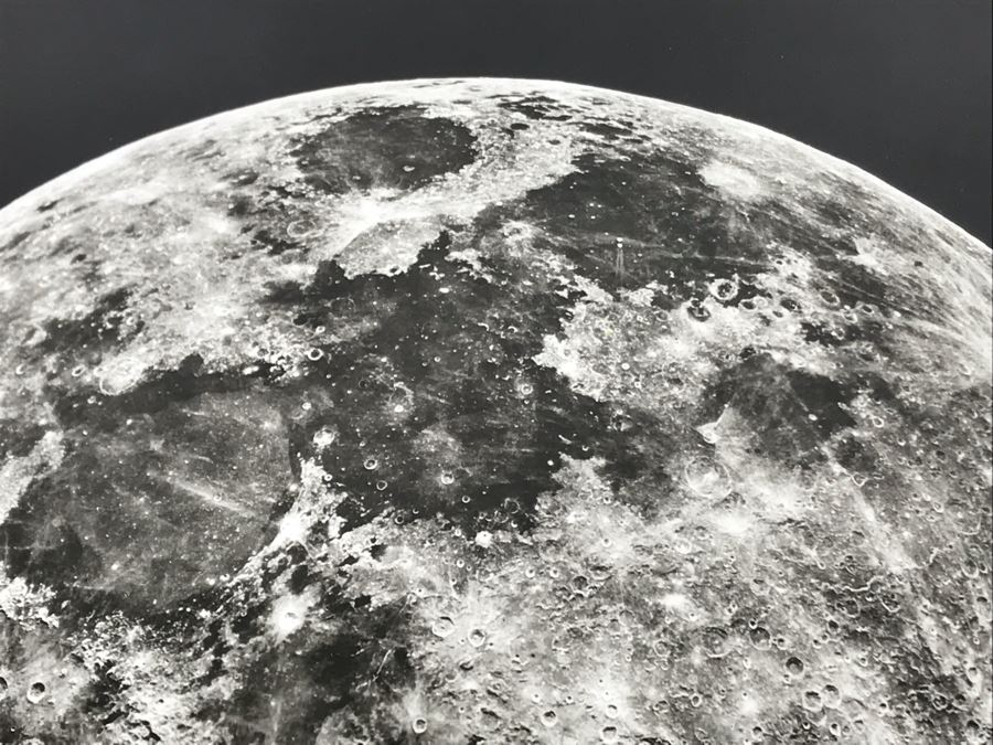 Vintage B&W Photograph Of The Moon Made With 86' Refractor Of Lick Observatory 10W X 8H [Photo 7]