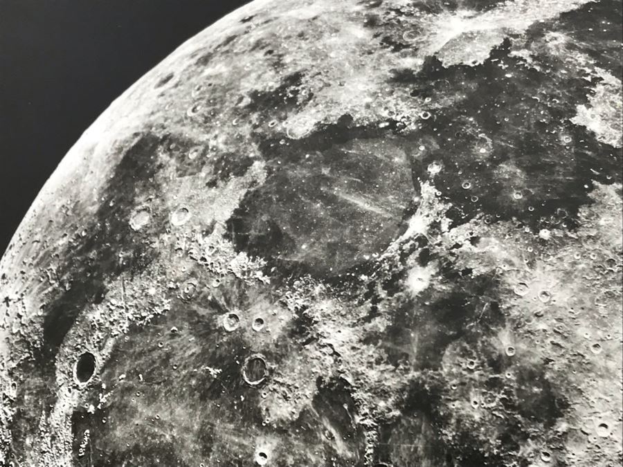 Vintage B&W Photograph Of The Moon Made With 86' Refractor Of Lick Observatory 10W X 8H [Photo 6]