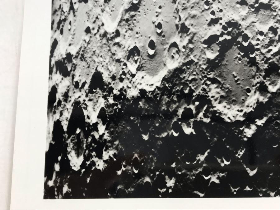 Vintage B&W Photograph Of The Southern Part Of Moon At Last Quarter Made With 60' Mt. Wilson Reflector On Oct. 8, 1955 10W X 8H [Photo 3]