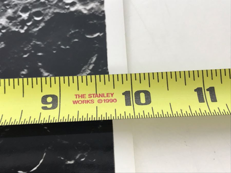 Vintage B&W Photograph Of The Southern Part Of Moon At Last Quarter Made With 60' Mt. Wilson Reflector On Oct. 8, 1955 10W X 8H [Photo 10]