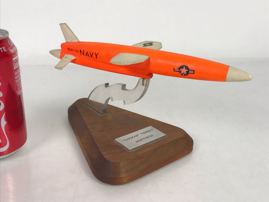 Desktop Model From Northrop Of The 'Chukar' Target - Aerial Target Drone - First Flight 1965 9W X 5D X 5H