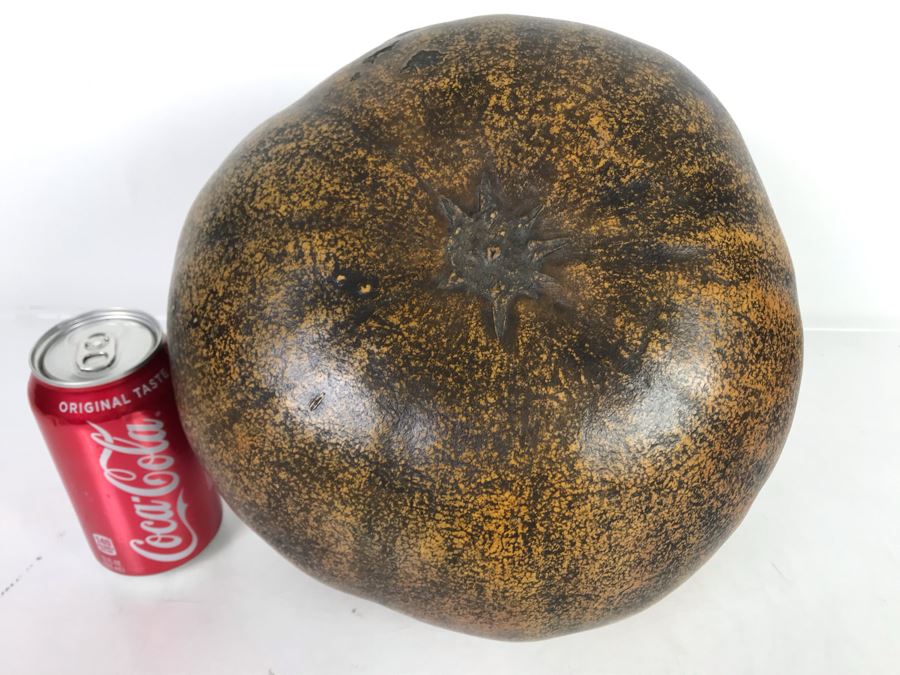Hand Carved Gourd Artwork With Buffalo 10W X 8H [Photo 10]