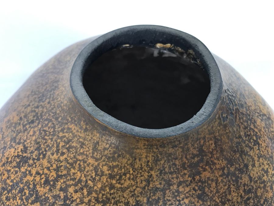 Hand Carved Gourd Artwork With Buffalo 10W X 8H [Photo 9]