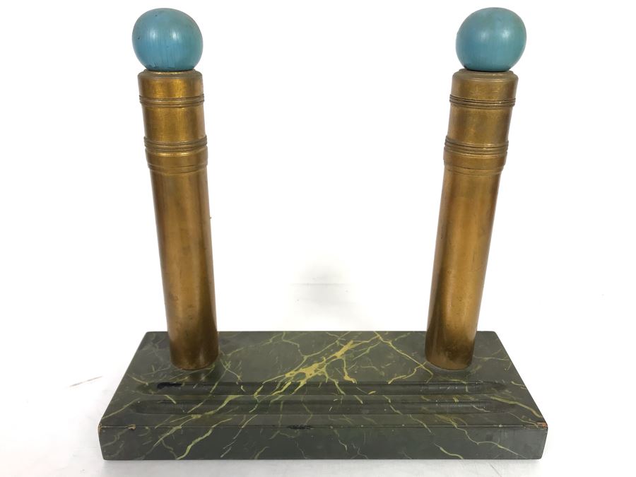 Custom Wooden Freemason Columns Model By Frank J. Pierce - Client Claimed It Was Prototype For Columns In San Francisco Masonic Temple 9.5W X 3.5D X 9H [Photo 5]