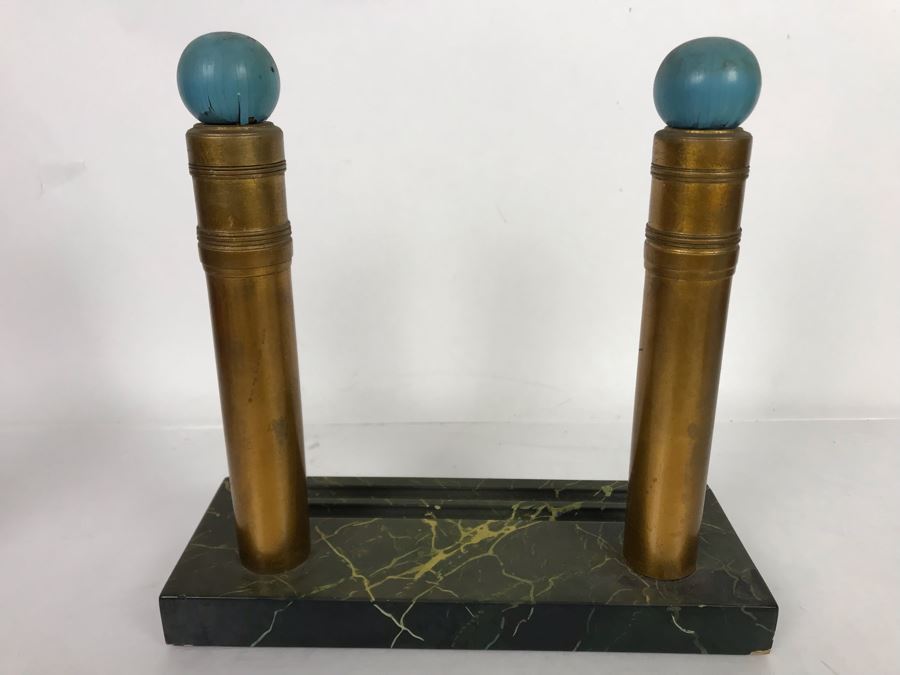 Custom Wooden Freemason Columns Model By Frank J. Pierce - Client Claimed It Was Prototype For Columns In San Francisco Masonic Temple 9.5W X 3.5D X 9H [Photo 6]