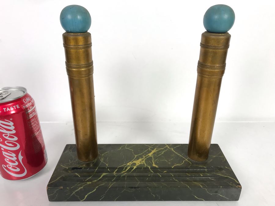 Custom Wooden Freemason Columns Model By Frank J. Pierce - Client Claimed It Was Prototype For Columns In San Francisco Masonic Temple 9.5W X 3.5D X 9H [Photo 4]