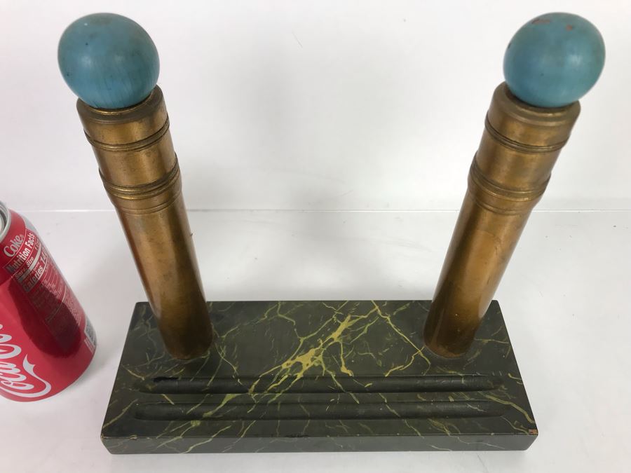 Custom Wooden Freemason Columns Model By Frank J. Pierce - Client Claimed It Was Prototype For Columns In San Francisco Masonic Temple 9.5W X 3.5D X 9H [Photo 3]