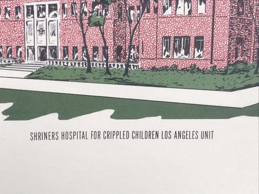 Framed Pasadena Shrine Club Certificate With Custom Brass Nameplate: Frank J. Pierce Shriner Of The Year 100 Years Young 18.5W X 12H [Photo 6]