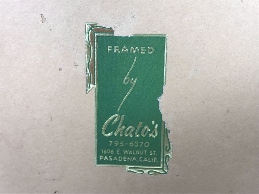 Framed Pasadena Shrine Club Certificate With Custom Brass Nameplate: Frank J. Pierce Shriner Of The Year 100 Years Young 18.5W X 12H [Photo 7]