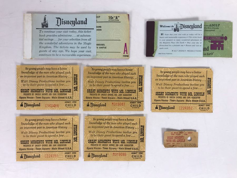 Various Vintage Disneyland Tickets - See Photos [Photo 2]