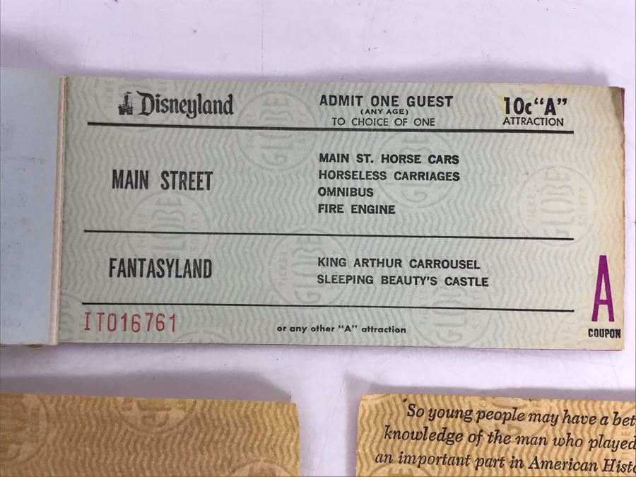 Various Vintage Disneyland Tickets - See Photos [Photo 7]