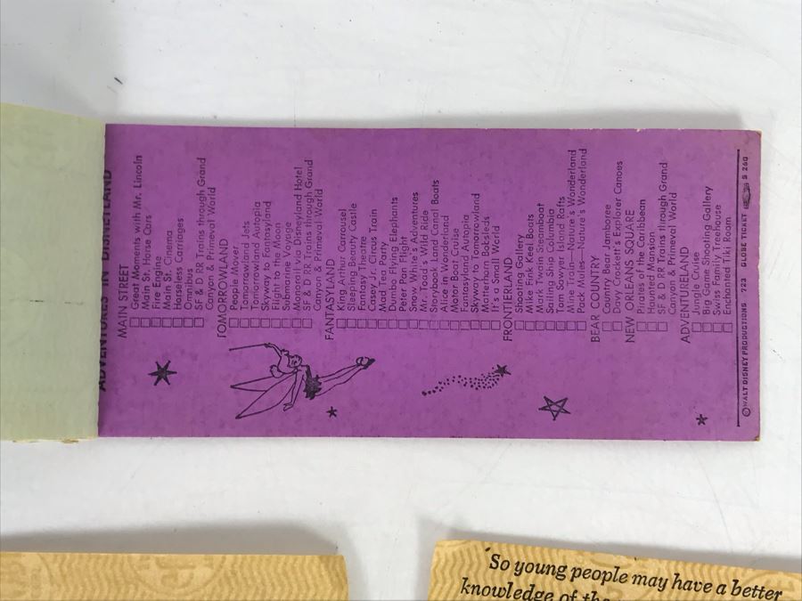 Various Vintage Disneyland Tickets - See Photos [Photo 8]