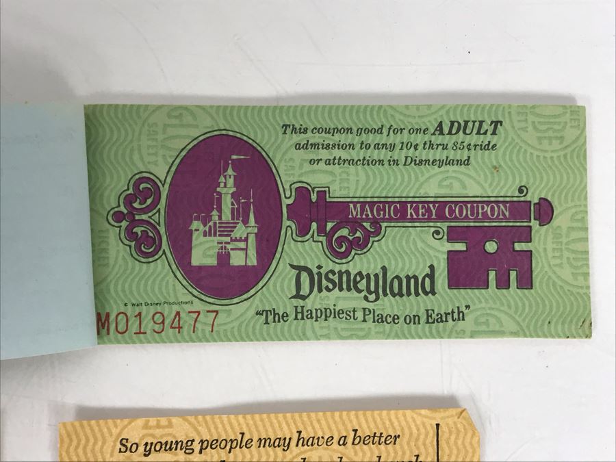 Various Vintage Disneyland Tickets - See Photos [Photo 11]