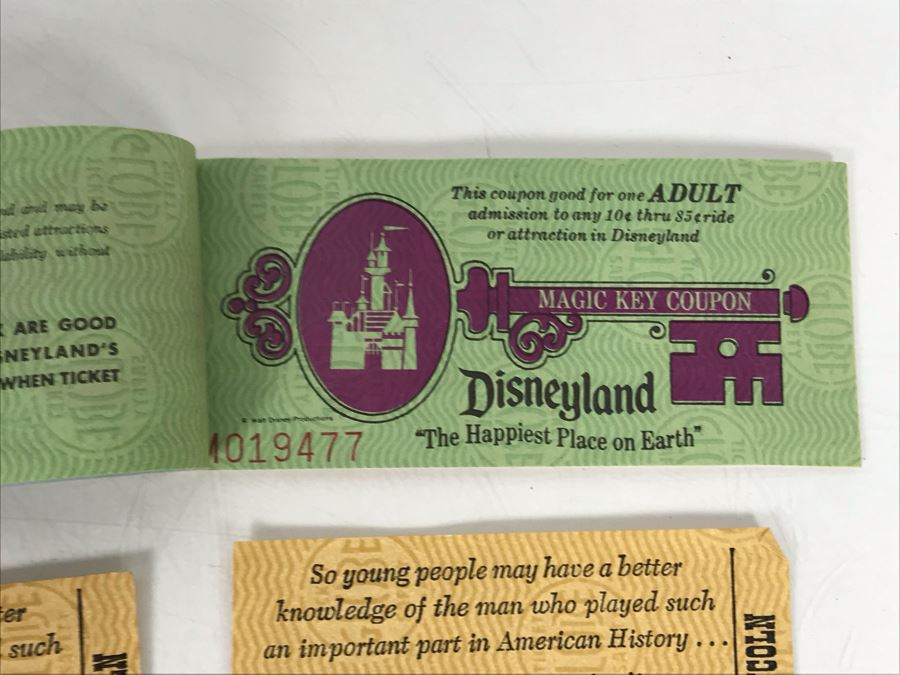 Various Vintage Disneyland Tickets - See Photos [Photo 12]