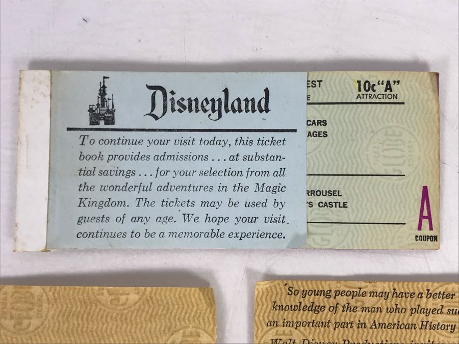 Various Vintage Disneyland Tickets - See Photos [Photo 6]