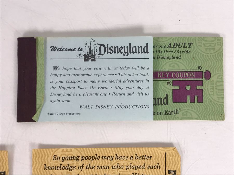 Various Vintage Disneyland Tickets - See Photos [Photo 10]