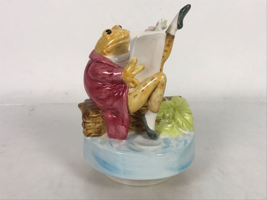 Schmid Music Box Beatrix Potter Mr. Jeremy Fisher 6H [Photo 7]